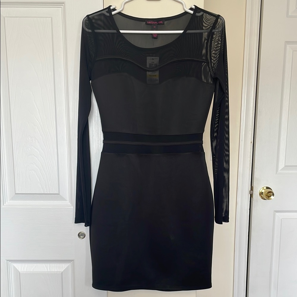 Black Bodycon Long Sleeve Dress